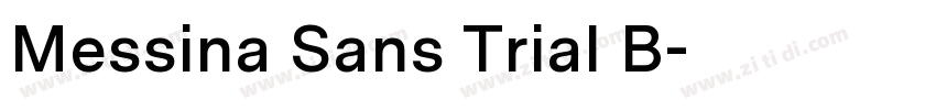 Messina Sans Trial B字体转换